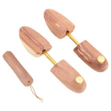 vidaXL Schoenspanner met schoenlepel EU 44-45 massief cederhout