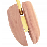 vidaXL Schoenspanner met schoenlepel EU 44-45 massief cederhout
