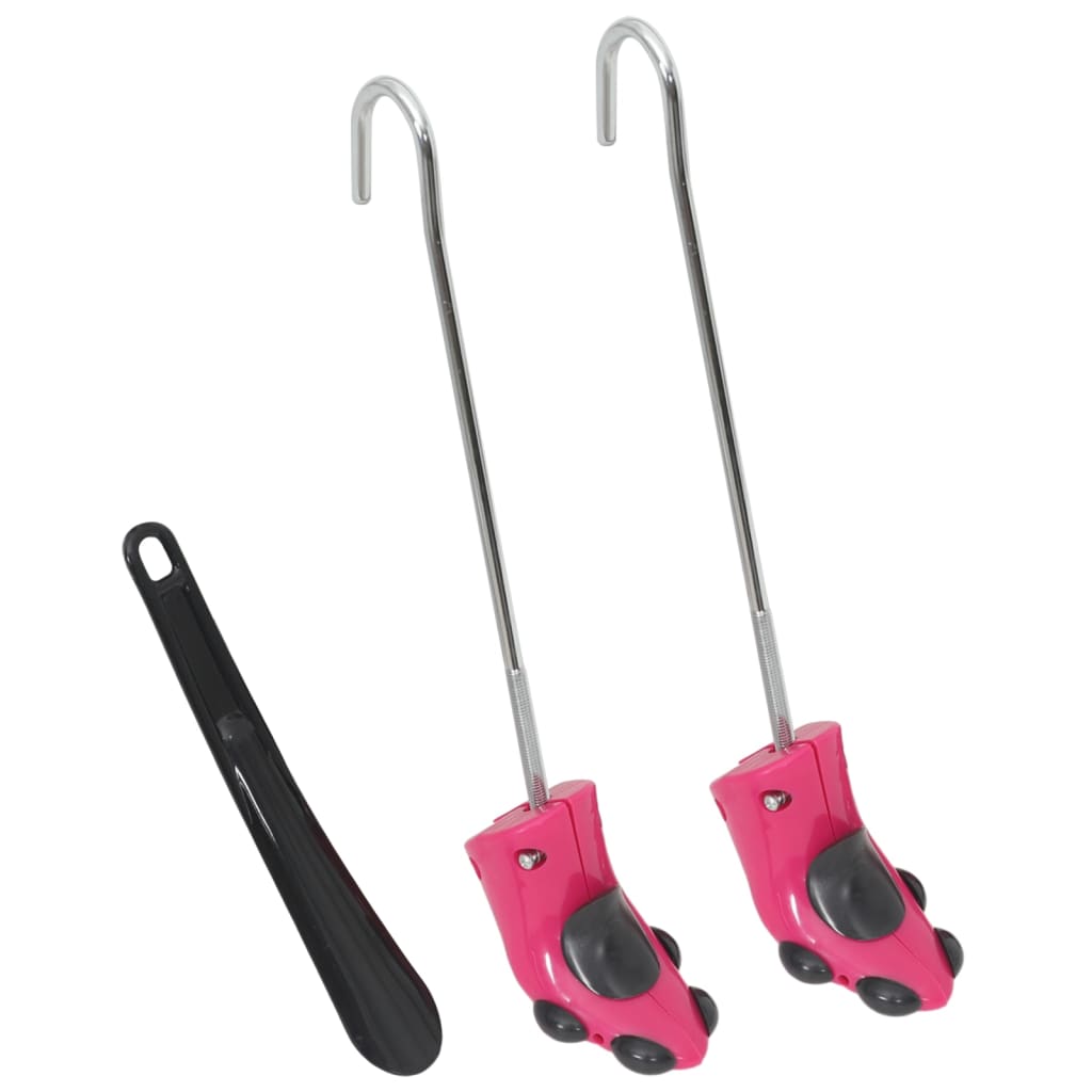 vidaXL Schoenspanners met schoenlepel EU 34-37 kunststof geel