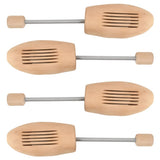 vidaXL Shoe Stretchers 2 Pairs Size 35-38 Solid Lotus Wood