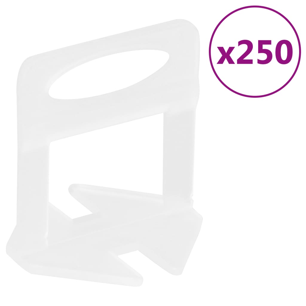 vidaXL Nivelleerklemmen voor tegels 250 st 1 mm