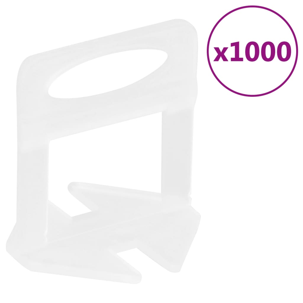 vidaXL Nivelleerklemmen voor tegels 250 st 1 mm