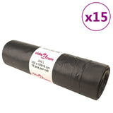 vidaXL Rubbish Bags 250 pcs 35 L black