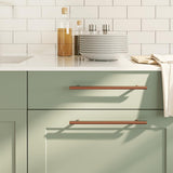 vidaXL Handles 10 pcs 64 mm stainless steel silver-coloured