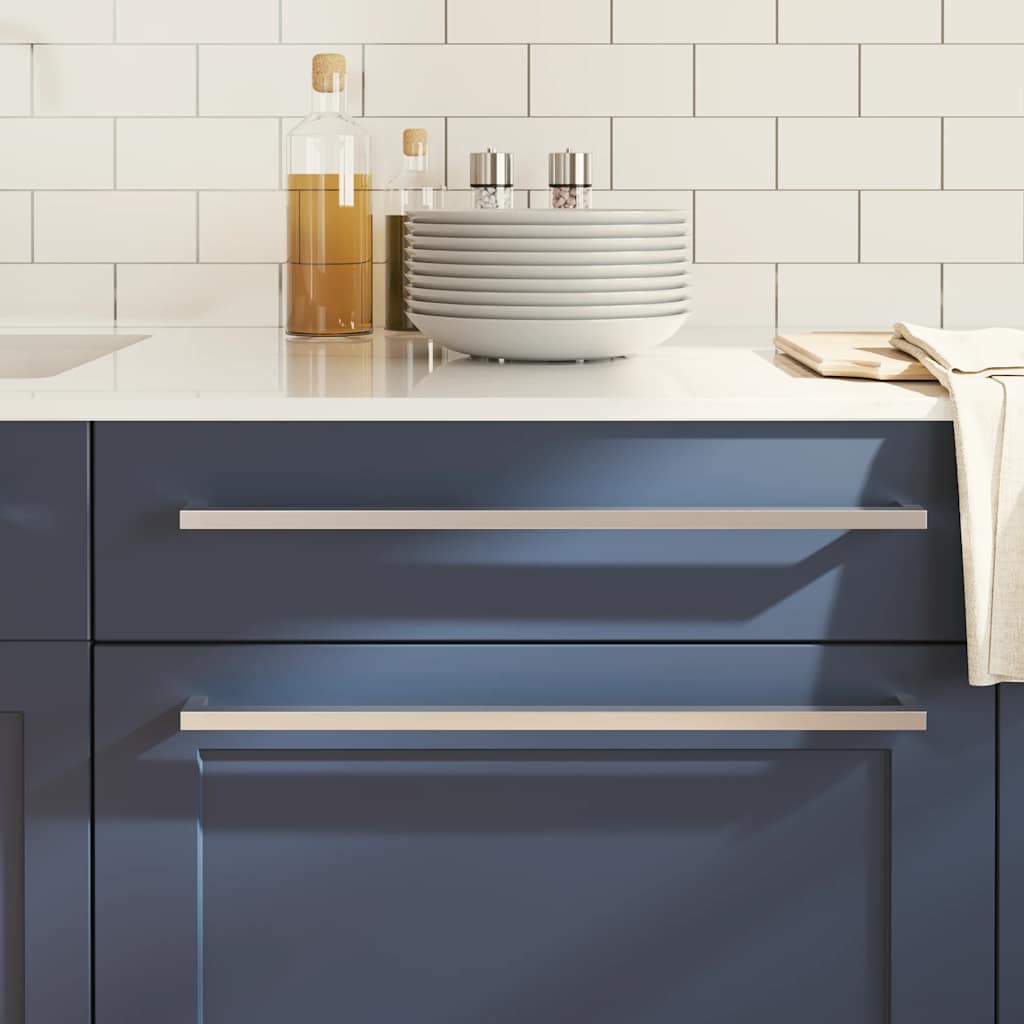 vidaXL Handles 10 pcs 64 mm stainless steel silver-coloured