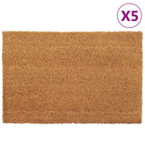 vidaXL Doormats 2 pcs 40x60 cm Tufted Coir Natural
