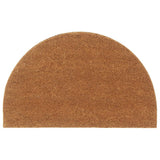 vidaXL Half-round Doormat 50x80 cm Tufted Coir Natural