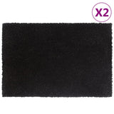 vidaXL Doormats 2 pcs 40x60 cm Tufted Coir Natural