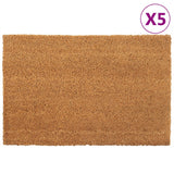 vidaXL Doormats 5 pcs 40x60 cm tufted coir natural