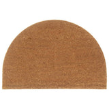 vidaXL Half Round Doormat 60x90 cm Tufted Coir Natural