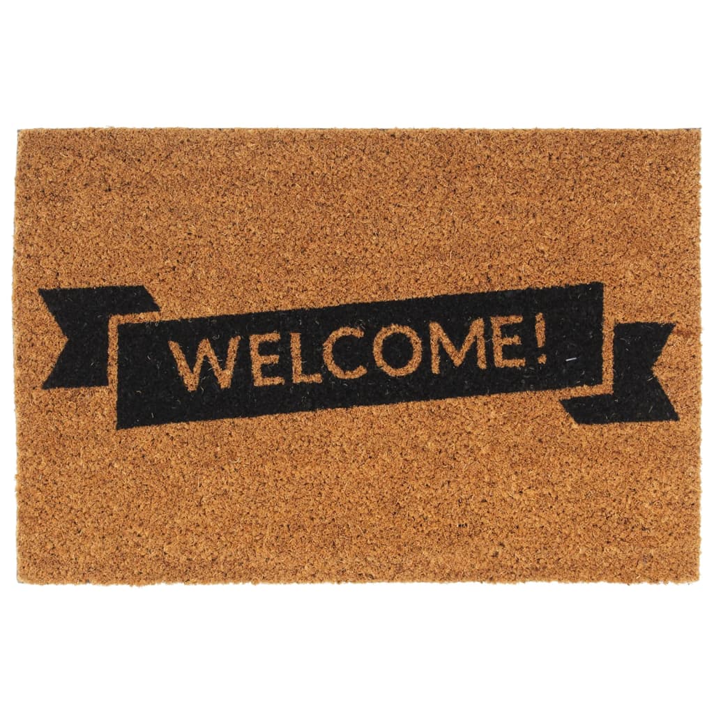 vidaXL Doormat 45x75 cm Tufted Coir Natural