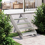 vidaXL Stair tread grating 60x24x7 cm galvanized steel