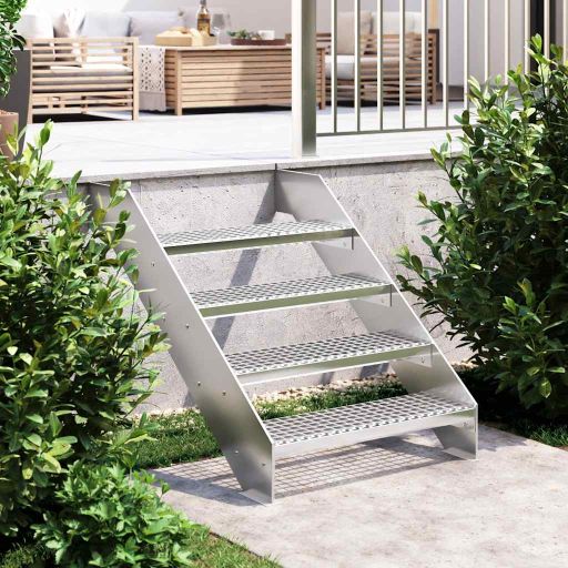 vidaXL Stair tread grating 60x24x7 cm galvanized steel