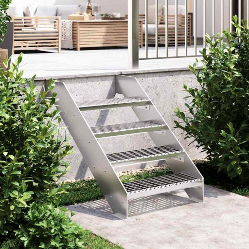 vidaXL Stair tread grating 60x24x7 cm galvanized steel