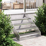 vidaXL Stair tread grating 60x24x7 cm galvanized steel