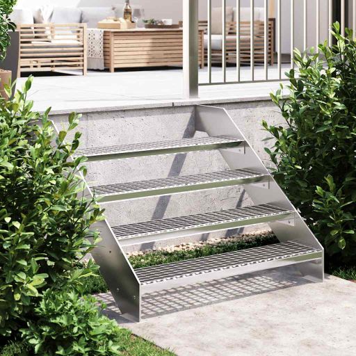 vidaXL Stair tread grating 60x24x7 cm galvanized steel