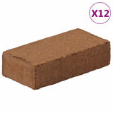 vidaXL Kokosvezelblokken 12 st 650 g elk 7,8 kg totaal