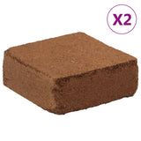 vidaXL Kokosvezelblokken 2 st 5 kg elk 10 kg totaal