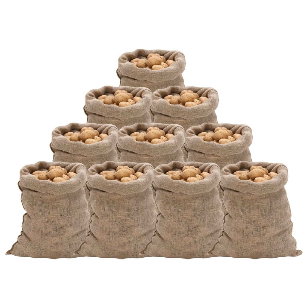vidaXL Jute Sacks 5 pieces 60x105 cm 100% jute 220 g/m²