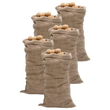 vidaXL Jute Sacks 5 pieces 60x105 cm 100% jute 220 g/m²