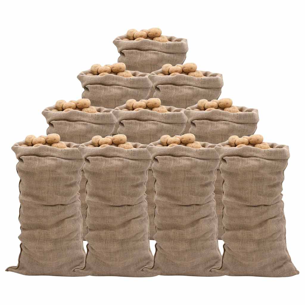 vidaXL Jute Sacks 5 pieces 60x105 cm 100% jute 220 g/m²