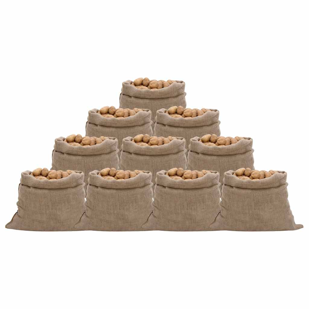 vidaXL Jute Sacks 5 pieces 60x105 cm 100% jute 220 g/m²
