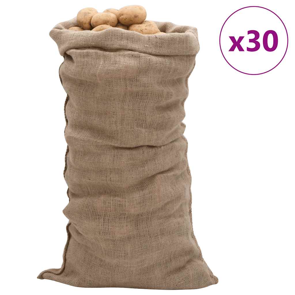 vidaXL Jute Sacks 5 pieces 60x105 cm 100% jute 220 g/m²