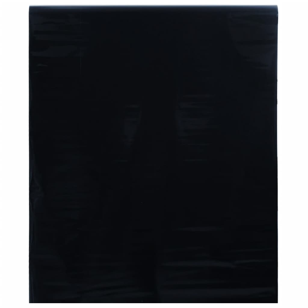 vidaXL Window Film Static Matt Black 45x500 cm PVC