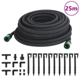 vidaXL Drip Hose 0.6'' 10 m Rubber Black