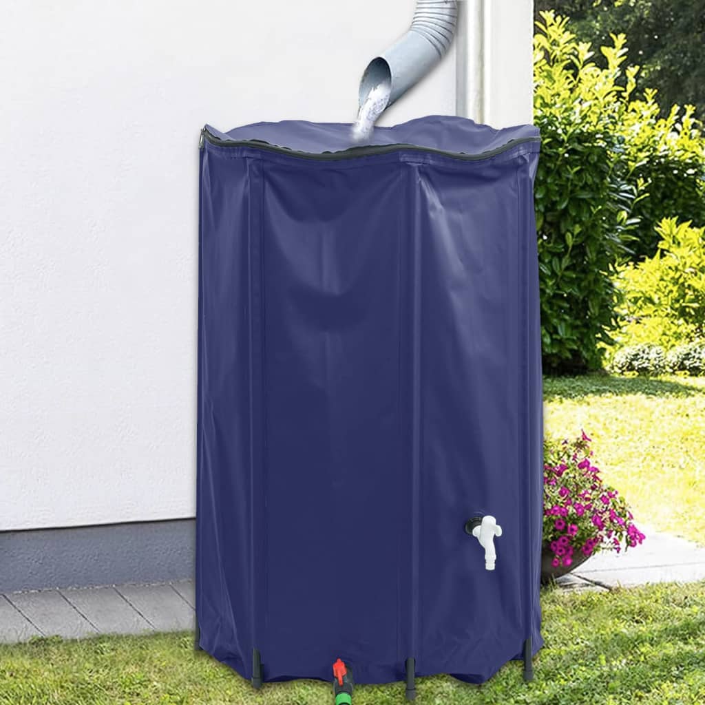 vidaXL Regenton inklapbaar met tap 1350 L