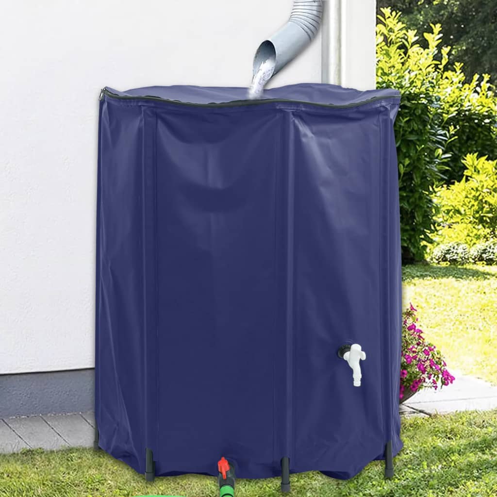 vidaXL Regenton inklapbaar met tap 1350 L