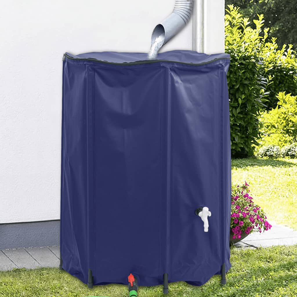vidaXL Regenton inklapbaar met tap 1350 L