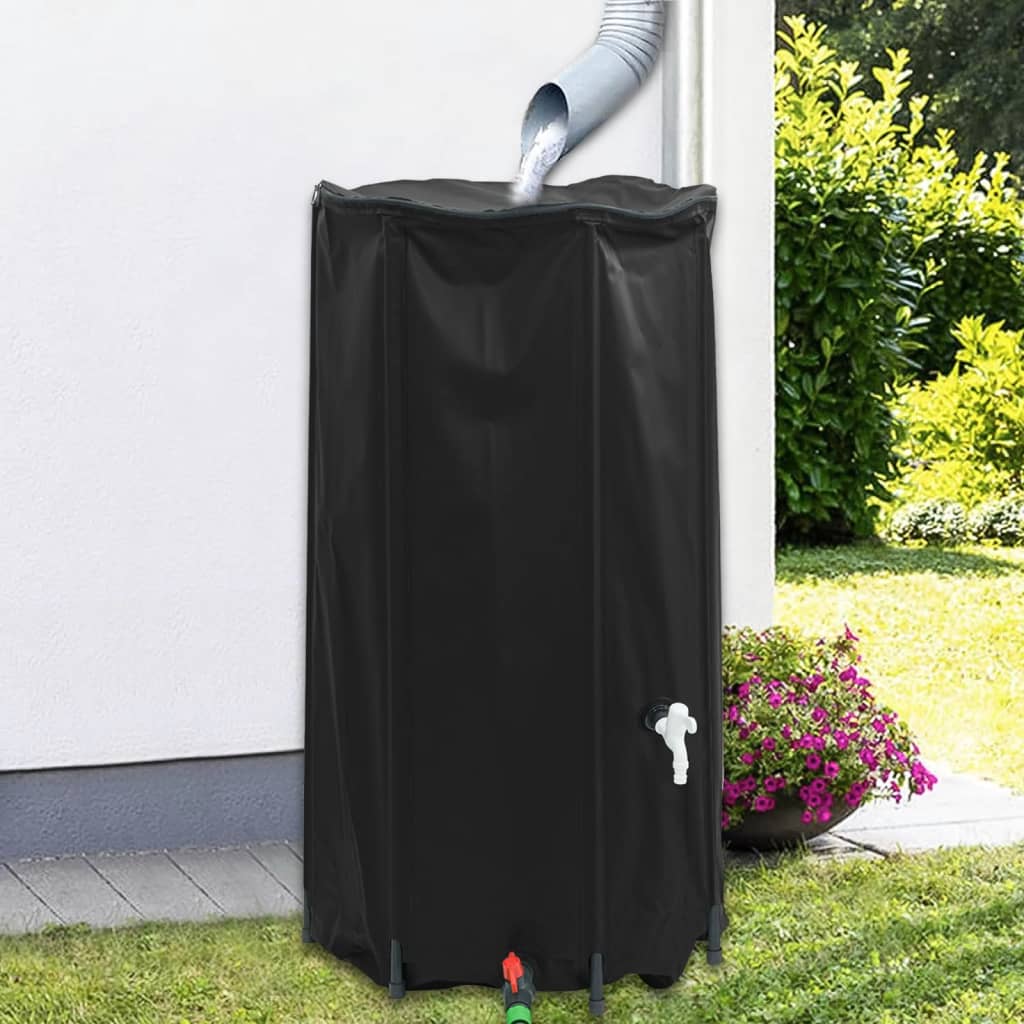 vidaXL Regenton inklapbaar met tap 1350 L