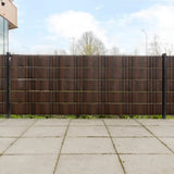 vidaXL Balcony Screens 5 pcs 255x19 cm poly rattan anthracite