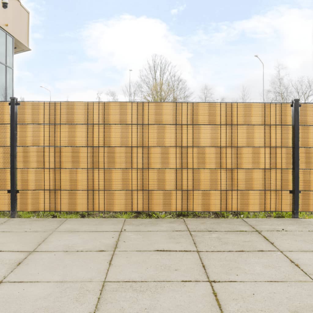 vidaXL Balcony Screens 5 pcs 255x19 cm poly rattan anthracite