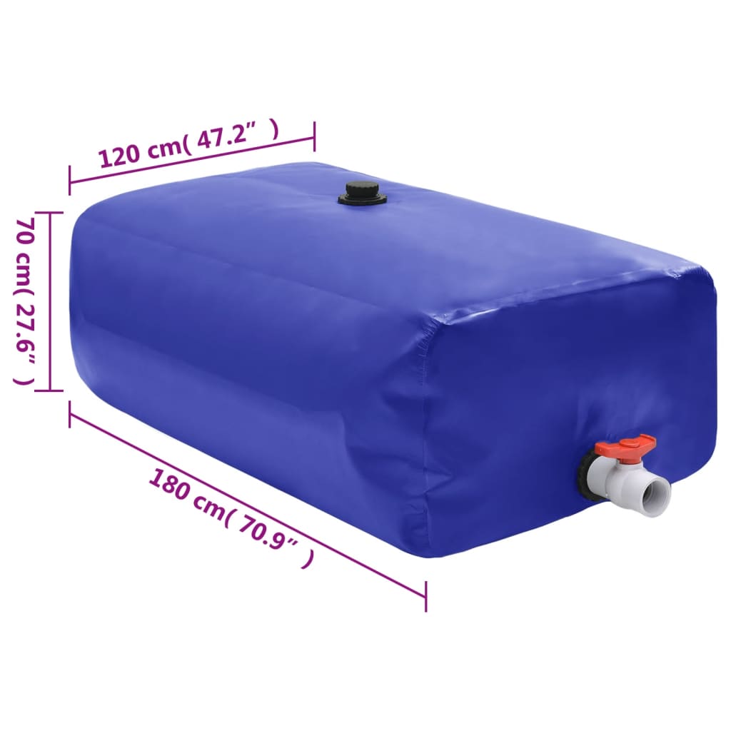 vidaXL Watertank inklapbaar 3000 L PVC