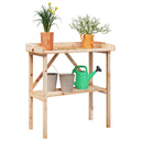 vidaXL Plantentafel avec schap 78x38x82,5 cm massif vurenhout