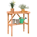 vidaXL Plantentafel avec schap 78x38x82,5 cm massif vurenhout