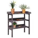 vidaXL Plantentafel avec schappen 78x38x82,5 cm massif vurenhout