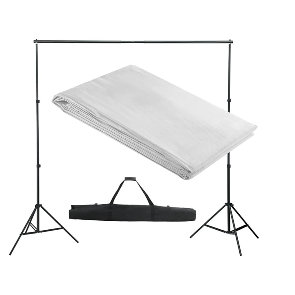 vidaXL Achtergrondsysteem 300x300 cm groen