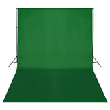 vidaXL Achtergrondsysteem 300x300 cm groen