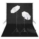vidaXL Studioset met groene achtergrond en lampen 600x300 cm