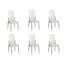 vidaXL Eetkamerstoelen 6 st kunstleer zwart
