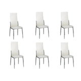 vidaXL Eetkamerstoelen 6 st kunstleer zwart