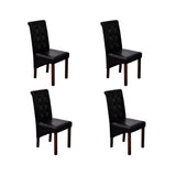 vidaXL Eetkamerstoelen 4 st kunstleer wit