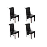 vidaXL Eetkamerstoelen 4 st kunstleer wit