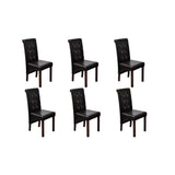 vidaXL Eetkamerstoelen 4 st kunstleer wit