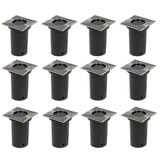 vidaXL Round Outdoor Ground Lights 12 pcs