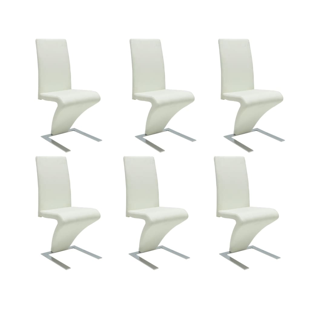 vidaXL Eetkamerstoelen 4 st kunstleer zwart