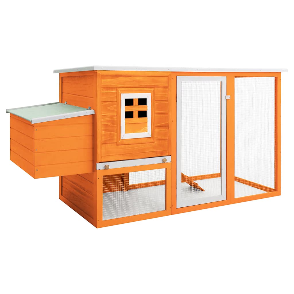 vidaXL Chicken Coop with Roosting House Wood